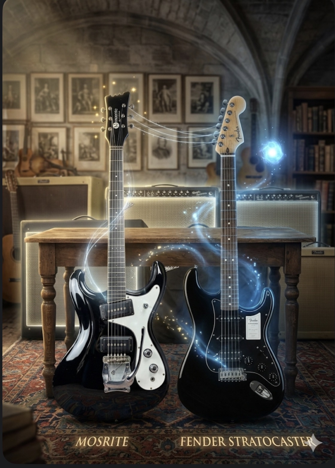 Mosrite vs. Stratocaster